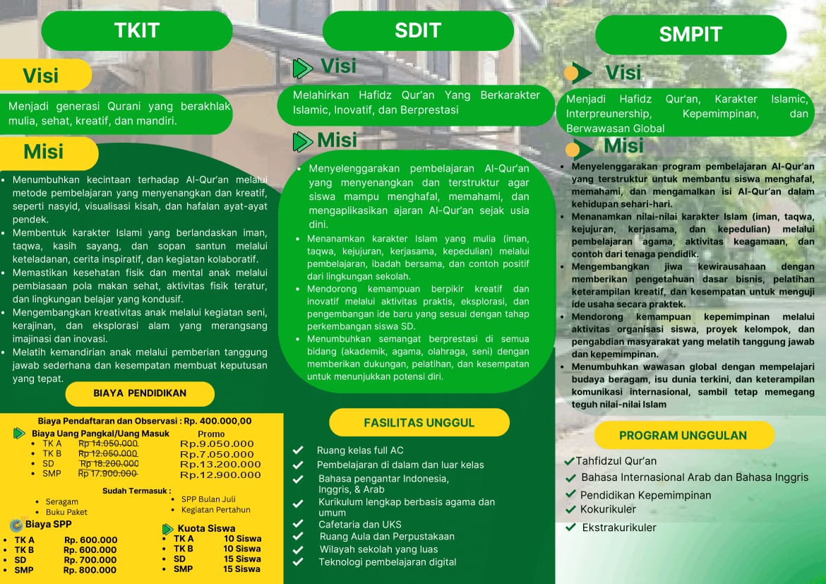 Brosur Biaya Pendidikan 3